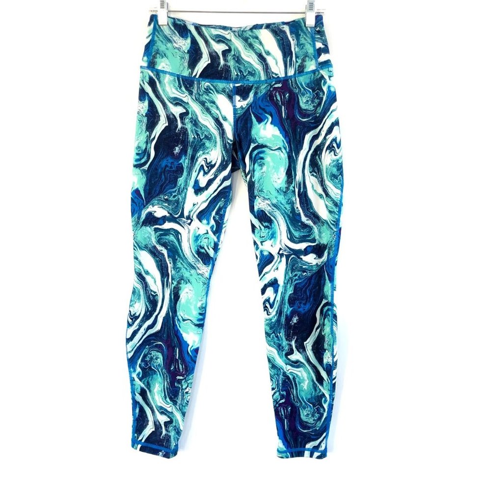 Patagonia Women Centered Leggings Tights Blue Sz M